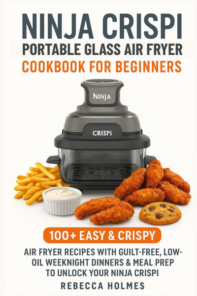 Ninja Crispi Portable Glass Air Fryer Cookbook for Beginners: 100+ Easy & Crispy Air Fryer Recipes With Guilt-Free, Low-Oil Weeknight Dinners & Meal Prep to Unlock Your Ninja Crispi