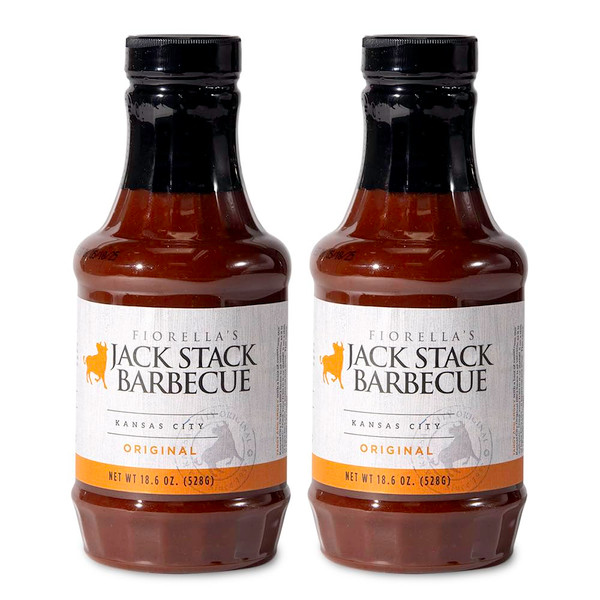 Jack Stack Barbecue Original Sauce - Kansas City BBQ - Smoked KC BBQ Sauce (2 Pack, 18oz Bottles)