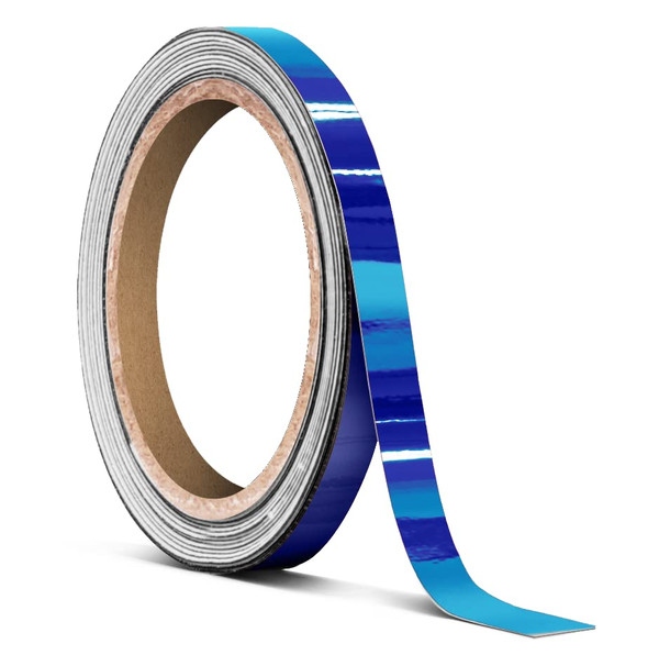 VViViD Blue Mirror Chrome Air-Release Adhesive Vinyl Pinstripe Tape Roll (¼ Inch x 30ft) VViViD Blue Mirror Chrome Air-Release Adhesive Vinyl Pinstripe Tape Roll (¼ Inch x 30ft)
