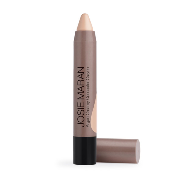 Josie Maran Argan Cream Concealer Crayon - Blemish & Under Eye Concealer Stick - Hydrating Luminous Finish with Buildable Coverage - Non-Comedogenic, Creaseless & Non-Cakey Formula - Fair 1 (0.1 oz)