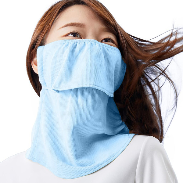 Yake-nu UV Sun Protection mask for face-Neck 570Sax "Standard" (Normal size)