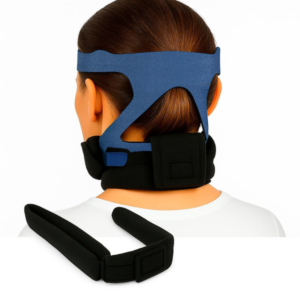 Vive CPAP Neck Pad - Mask Strap Padded Accessories - Fleece Comfort Cover for Full Face and Nasal Headgear - BiPAP Machine Compatible Supplies