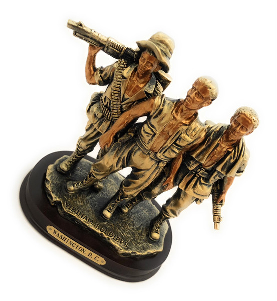 Washington DC Vietnam Veteran Memorial Statue Figurine: The Three Soldiers (7.5")
