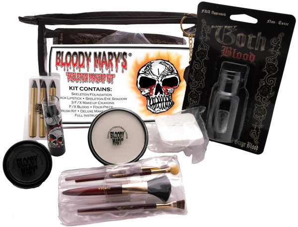 Bobbie Weiner Ent PMK13 Skeleton Professional Undead Makeup Kit