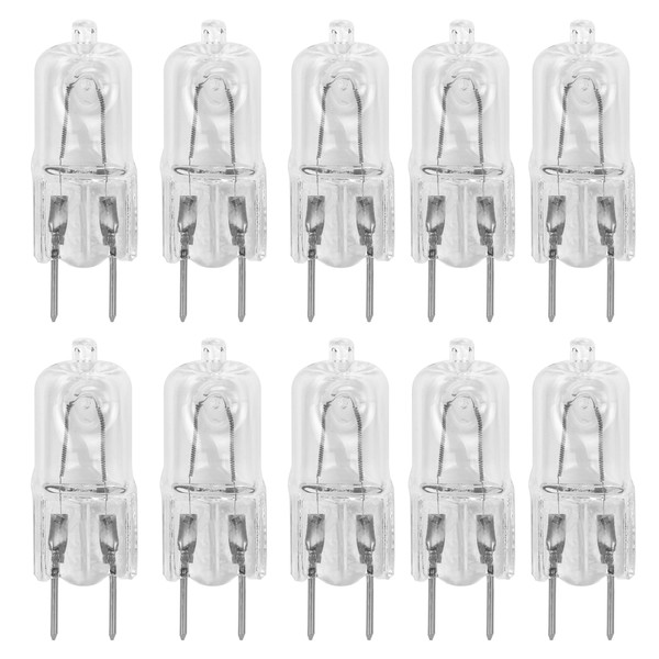 12Vmonster 10 Pack-G8 35 Watt Specialty Lighting Halogen Light Bulbs JCD Type 110v 35W T4 G8 Under Cabinet Puck Lamp Microwave Oven Stove Top Kitchen Appliance Replacement Lighting Bi Pin Clear Lens