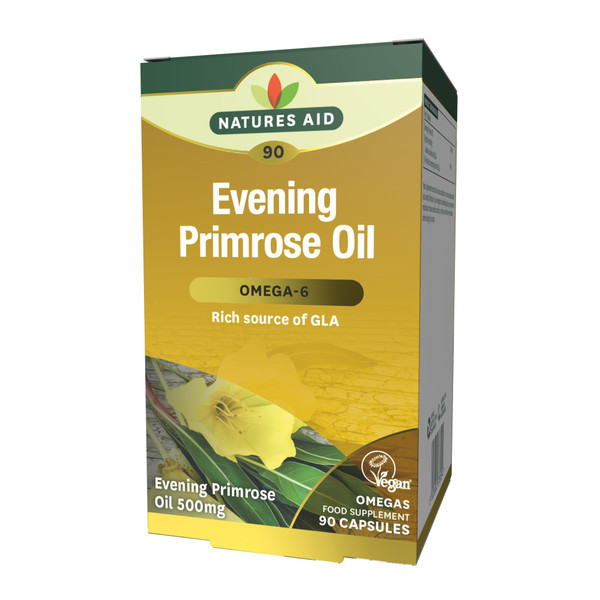 Natures Aid Organic Evening Primrose Oil Capsules - Pack of 90