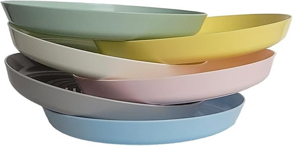 Ikea, Colors may vary, Kalas 501.929.59 BPA-Free Plate, 6-Pack, Set of 6