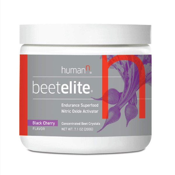 Humann BeetElite Pre Workout Powder for Men & Women - Ultra High Purity Beet Root Powder for Energy & Stamina - Caffeine Free, Creatine Free, Vegan Nitric Oxide Supplement - Black Cherry, 7.1 oz