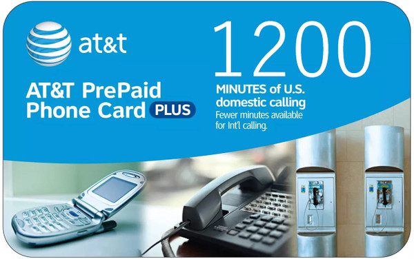 AT&T 1200 Minute Prepaid Phone Card (Calling Card) AT&T 1200 Minute Prepaid Phone Card (Calling Card)