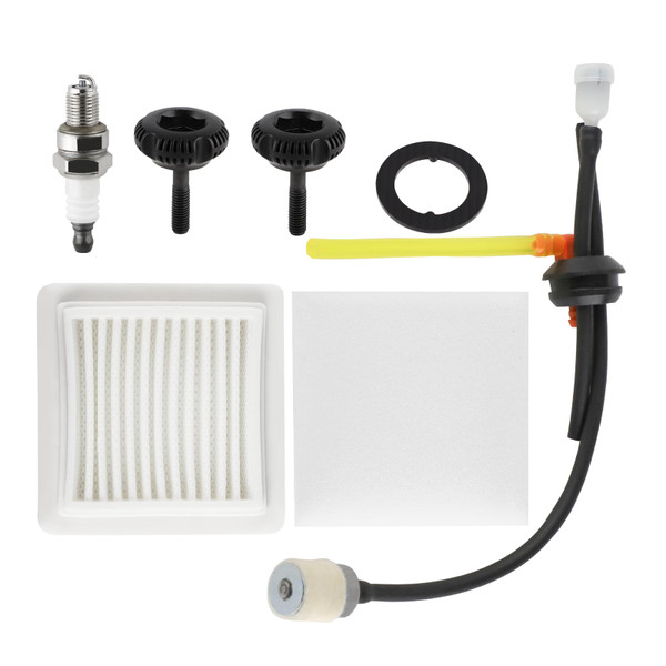 Ferilter SRM 2620 Air Filter Spark Plug Fuel Line Kit for Echo SRM 2620 Weed Eater SRM-2620T PE-2620 PAS-2620 SRM-3020 Trimmer Parts V299000640 SRM 2620 Air Filter Cover Fastener Knob Fuel Filter Kit