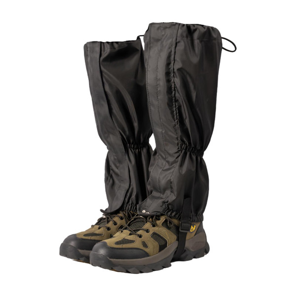 Lawn Care Leg Gaiters, Waterproof Lower Legs Gaiter Outdoor, 15.74" x 10.23" Adjustable Weed Eating Leg Protectors for Men and Women, Leg Guards Boot Legging Gaiters fo Garden Farm Working, Black