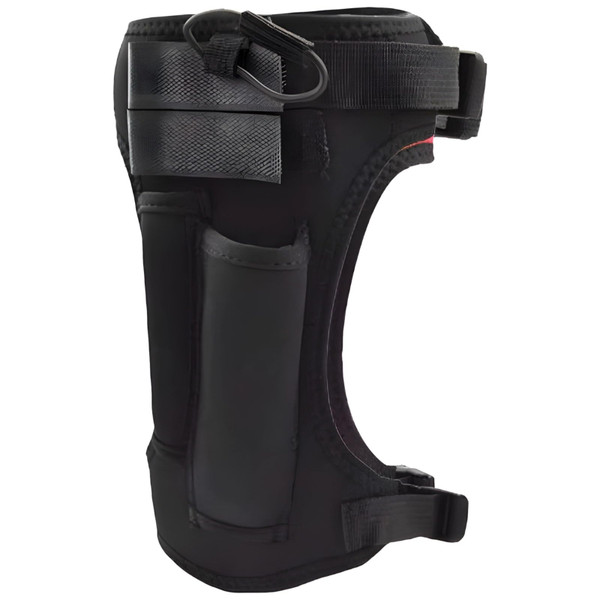 Neoprene Knife Holder, Adjustable Scuba Leg Knife Holster with Quick Release Straps, Elastic Diving Knife Pouch with Dual Pockets for Hiking, Rafting, Boating, Fishing, Snorkeling, Rescue