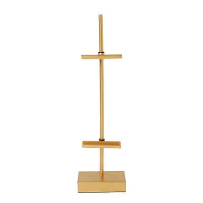 18" Gold Steel Adjustable Tabletop Easel by Studio Décor - Decorative Stand for Pictures, Frames, Books, Cards, Plates - 1 Pack
