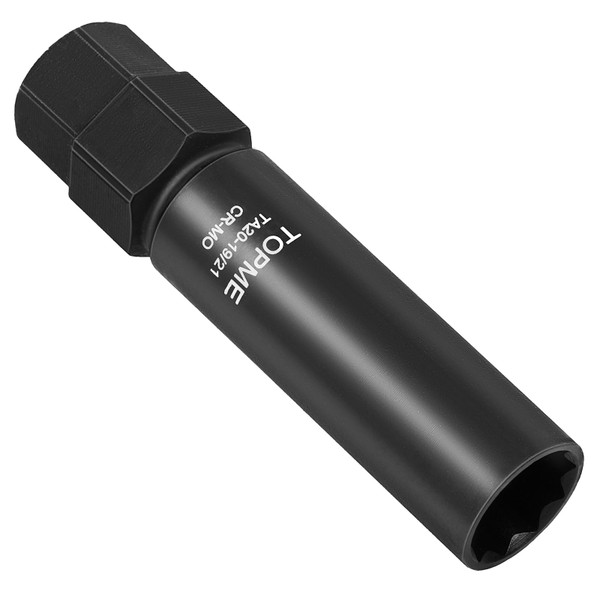 10 Spline Lug Nut Socket, Replacement for TA20-19/21C, ompatible with Bimecc 10 Spline Lug Key, for Removing 10 Point Lug Nut Key for Truck Large SUV with 13/16 and 7/8 Hex Drive, CR-MO