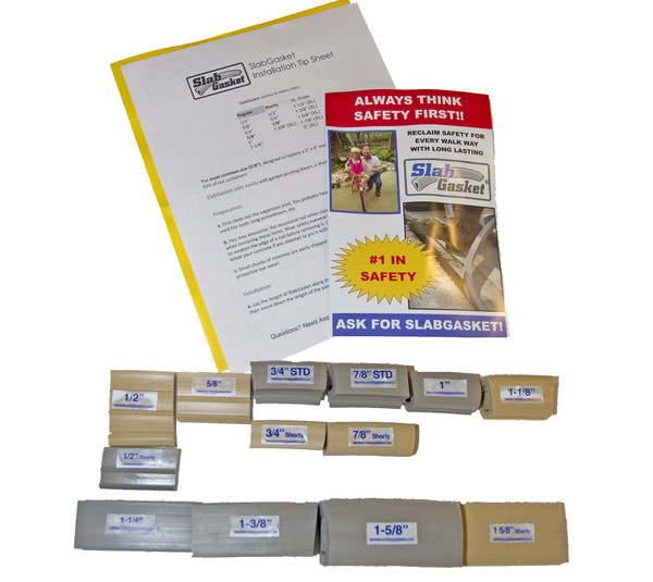 SlabGasket Expansion Joint Replacement (+ XL Sizes) - Free Sample Pack