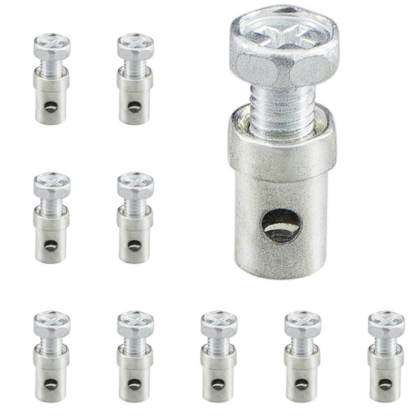 amavoler 10Pcs Universal Clutch Brake Throttle Cable Ends Stops 1/8" Cable Clamps Lock Repair Kit for Motorcycle Motorized Bike Scooter Lawn Mower Garden Tractor Parts