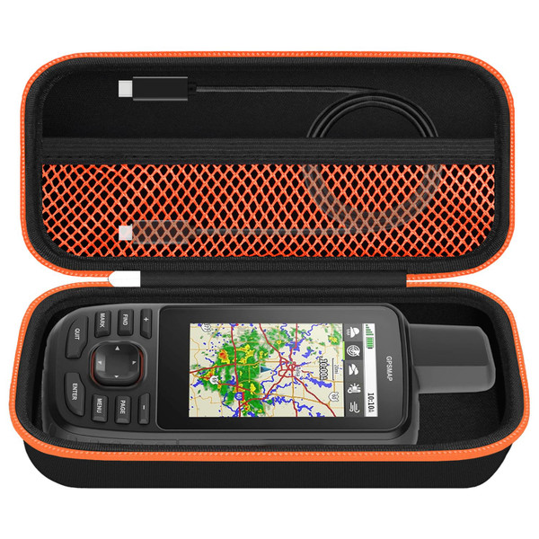 HESPLUS Travel Carrying Case for Garmin GPSMAP 67i /66i/79sc/79s/67/64sx/65/65s Hiking Handheld GPS, Satellite Communicator Storage Bag Organizer Box with Mesh Pocket for USB Cable (CASE ONLY!)