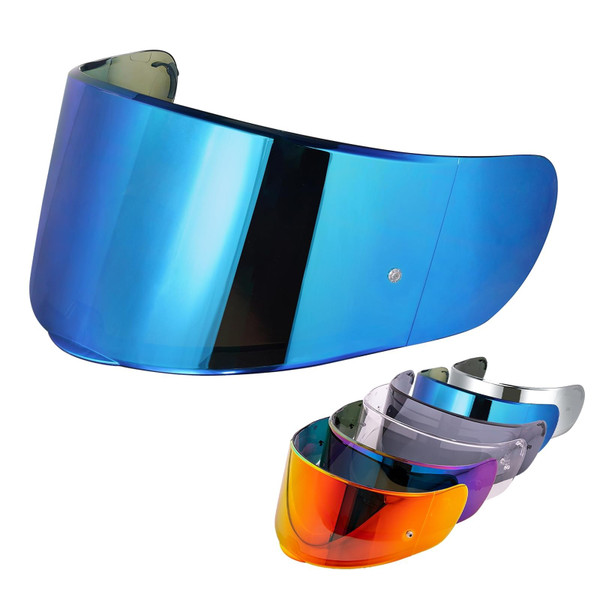 VCOROS Helmet Visor Shield For SEDICI Strada II and For Strada 3 FF397 FF801 Motorcycle Helmets visor For FT2 VECTOR Helmets (Chrome Blue)
