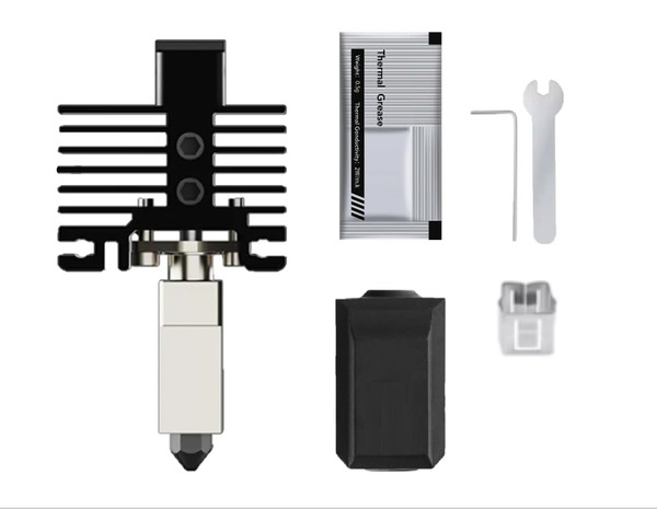 Upgraded Bambu Lab Hotend with Nozzle - X1 Series and P1 Series Compatible with P1S P1P X1C X1 Carbon 3D Printer (.4mm Hardened Steel)