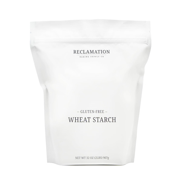 Gluten Free Wheat Starch, 2 lb, by Reclamation Baking Supply Co