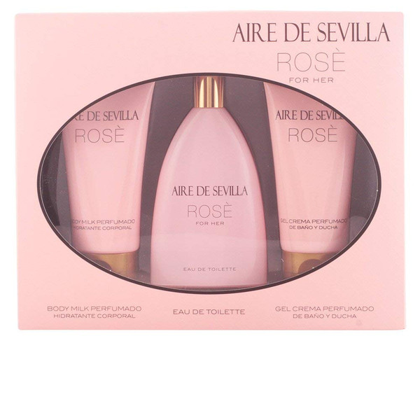 Aire De Sevilla Rose Eau De Toilette Spray 150Ml Set 3 Piezas