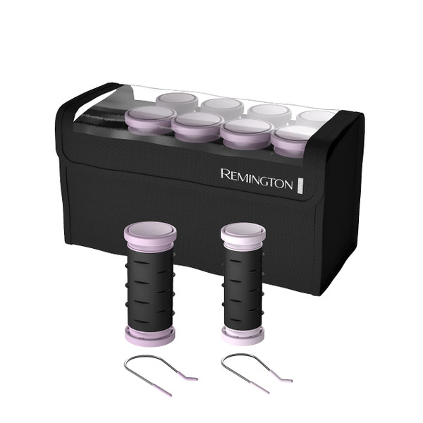 Remington Compact Ceramic Dual Voltage Hot Rollers for Long and Short Hair, Hair Setters, Hair Curlers, 1-1 ¼" Purple/Black, 10 Piece Set Remington Compact Ceramic Dual Voltage Hot Rollers for Long and Short Hair, Hair Setters, Hair Curlers, 1-1 ¼" Purple/Black, 10 Piece Set