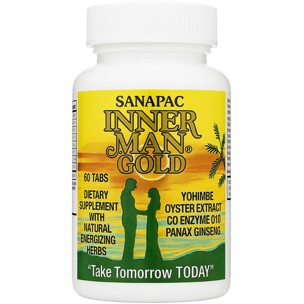 Inner Man gold Sanapac 60 Tablets | Feel Energized Naturally | Yohimbe | Oyster Extract | Vitamin A | Vitamin C | Once Daily