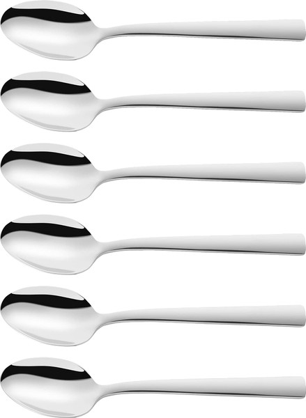 Zwilling 1000917 07150-247-0 Dinner, 6 Espresso Spoons, Stainless Steel, Silver