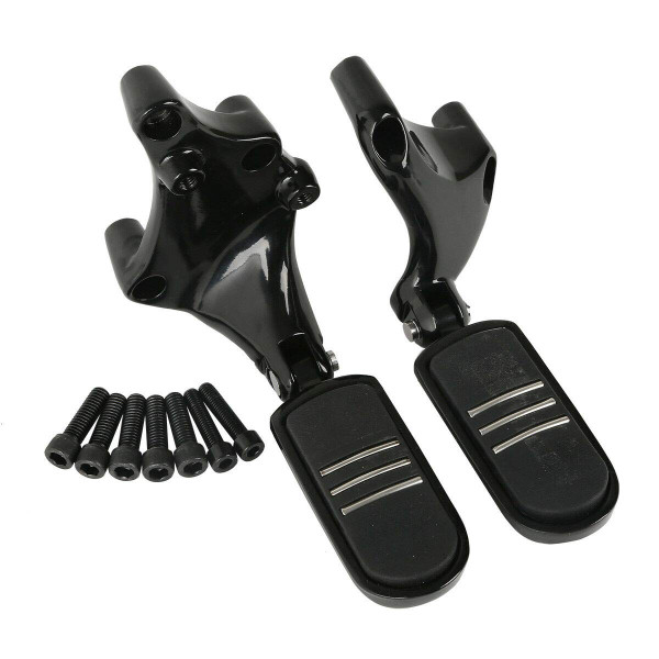TCMT Foot Pegs W/Brackets Fits For Harley Sportster XL 883 1200 Iron 2014-2022 (Style A Black)