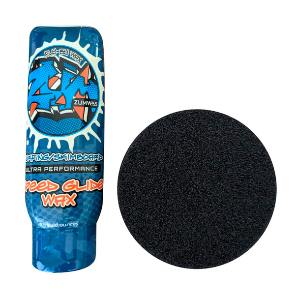 ZUMWax Surfing Skimboard Ceramic Wax, Made in USA, PFAS-Free, Durable and Eco-Friendly with Secret Vanilla Scent, Any Temperature Use for Maximum Speed & Glide on Sand & Water, Long-Lasting, 4.5 fl oz