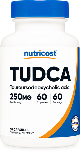 Nutricost Tudca 250mg, 60 Capsules (Tauroursodeoxycholic Acid) - Premium Quality