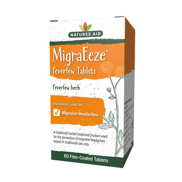 Natures Aid 100 mg MigraEeze Feverfew by Natures Aid