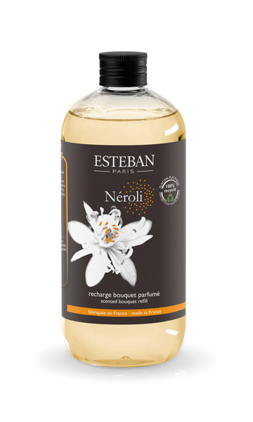 Esteban Paris - Ricarica di profumo 500ml NEROLI per bouquet e diffusore in ceramica NER-044