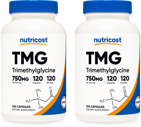 Nutricost TMG 750mg, 120 Capsules (2 Bottles)