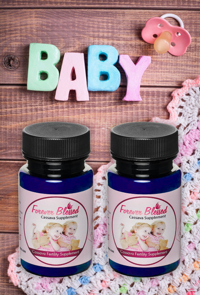 (2 Month Supply) Cassava Root - Fertility Supplement for Twins - Vitamin for a Natural Pregnancy