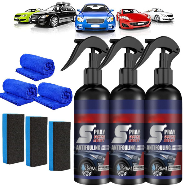 3PC Multi-functional Coating Renewal Agent, 3 in 1 High Protection Quick Car Coating Spray Fast-Acting, Ceramic Coating Agent Spray, High Protection Nano Coat, Anti Dirt - Boost Gloss 3PC Multi-functional Coating Renewal Agent, 3 in 1 High Protection Quick Car Coating Spray Fast-Acting, Ceramic Coating Agent Spray, High Protection Nano Coat, Anti Dirt - Boost Gloss