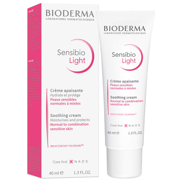 Bioderma - Face Moisturizer - Sensibio - Light Cream - Skin Soothing - Face Cream for Sensitive Skin