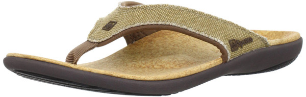 Spenco Men's Yumi Flip-Flop, Straw Java Cork, 15