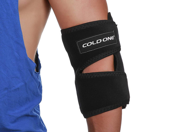 Elbow Ice Pack Soft Brace + Compression for Tennis Injury, Fast Pain Relief, 360° Ice Wrap, (NOT Gel), 0°C 15-20 Minutes, Icing as Recommended by Ortho MDS as Safe and Effective. Universal Size, USA