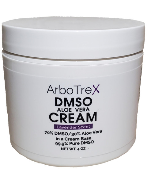 ArboTrex Cream - DISCONTINUED with Aloe Vera and DMSO - Includes Lavender essential oil, 99.9% Pure DMSO, and Aloe Vera in Cream Base - Made in USA - 4 oz