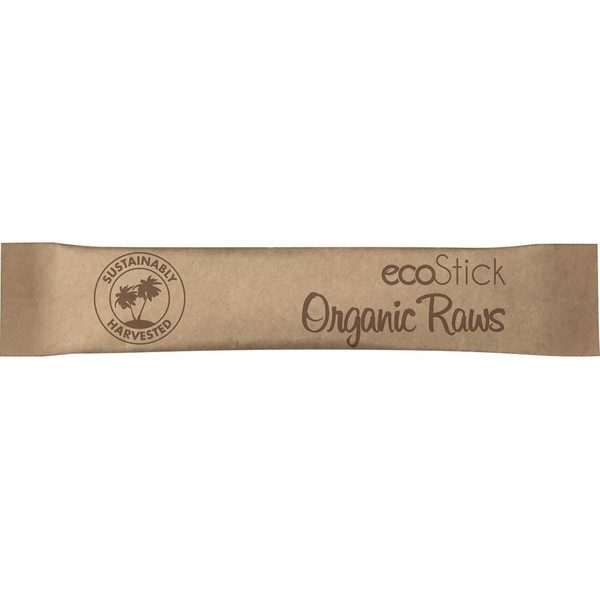 ecoStick Sweetener Packets | Organic Raw Sugar | 2000 Count | Sustainably Harvested
