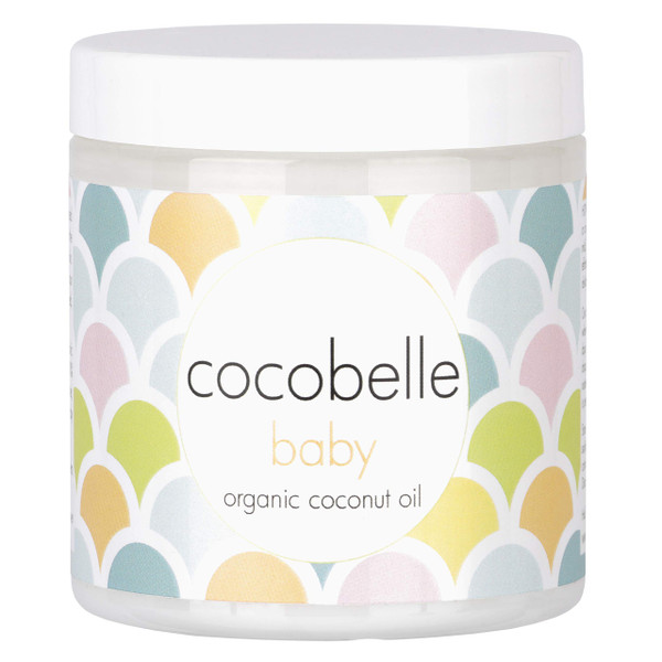 Cocobelle Baby Pure & Gentle Premium 100% Organic Virgin Coconut Oil for Babies – Perfect for Dry Skin, Eczema, Scalp/Cradle Cap, Bottom Balm, Nappy Rash Balm, Sores, Flaky Skin & Baby Massage Oil