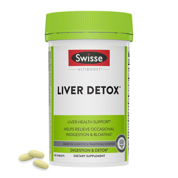 Swisse Milk Thistle Liver Cleanse Detox & Repair | Liver Detox & Liver Support | Milk Thistle + Turmeric + Artichoke Extract | Dose for Your Liver | 180 Liver Pills