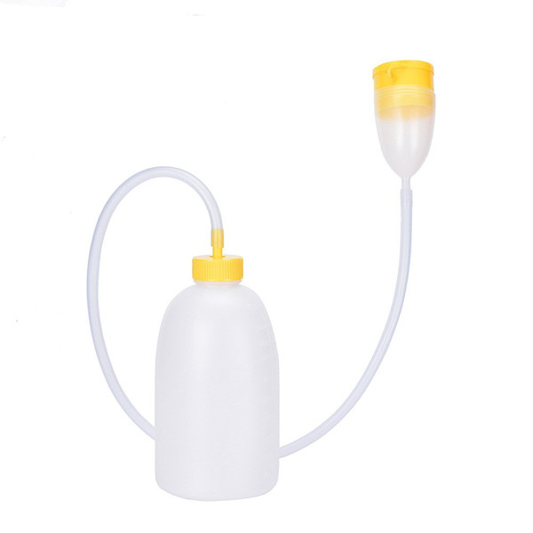 YUMSUM Male Men's Travel Bed Urinal Pee Bottle 1700 ML Urine Collector with Tube
