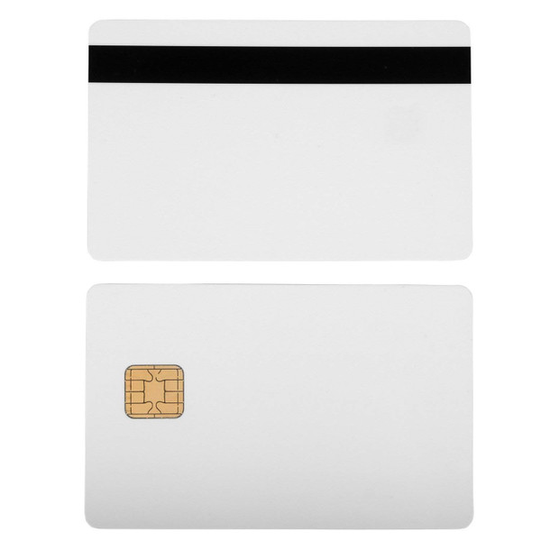 Bodno J2A040 Chip Java Jcop Cards W/Hico 2 Track Mag Stripe Jcop21-36K - 1 Pack White with Black Mag