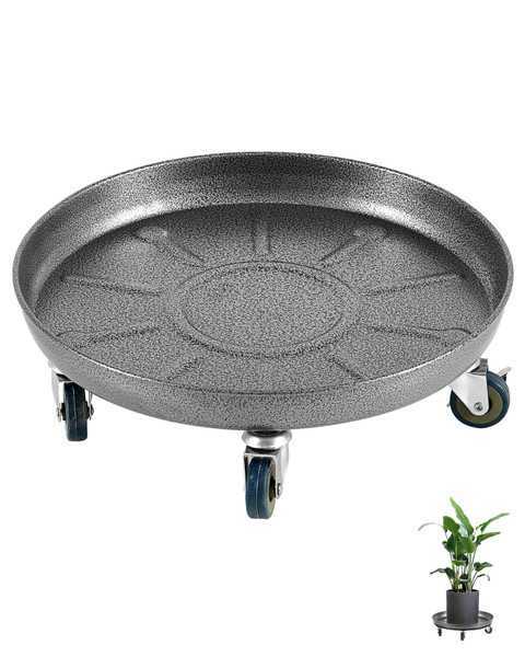 LeafLassie Heavy Duty Plant Caddy with Wheels 16 Inch, 360° Caster, Outdoor Rolling Plant Dolly That is Not Easily Rusted, Indoor Metal Plant Cart with Rollers, Plant Pot Trolley, Silver 2 Pack LeafLassie Heavy Duty Plant Caddy with Wheels 16 Inch, 360° Caster, Outdoor Rolling Plant Dolly That is Not Easily Rusted, Indoor Metal Plant Cart with Rollers, Plant Pot Trolley, Silver 2 Pack