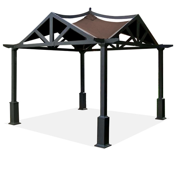 SCOCANOPY Replacement Top Fit for Lowe's Allen Roth 10X10 Ft Gazebo Model #GF-12S039B / GF-9A037X,(Brown) SCOCANOPY Replacement Top Fit for Lowe's Allen Roth 10X10 Ft Gazebo Model #GF-12S039B / GF-9A037X,(Brown)