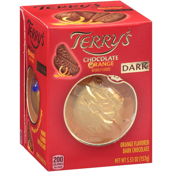 Terry's Dark Chocolate Orange 5.53oz - Perfect for starting a new tradition with friends and family - Break apart ad enjoy the unique and fun flavor