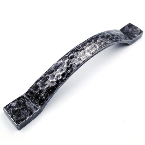 Jetland Arched Hammered Cabinet Pulls - 2-Pack, Iron Scratches, 5" Hole Centers, Rustic Solid Cast Handle Pulls for Dresser Nightstand Furniture, HT0611AS127