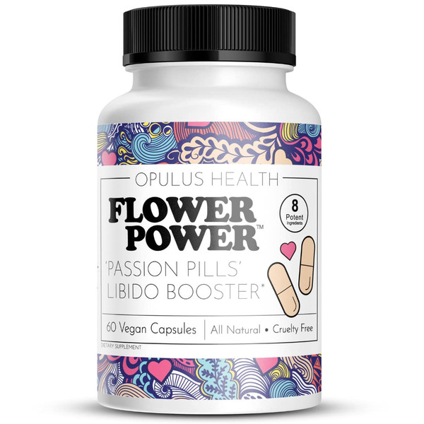 Flower Power 'Passion Pills' Potent Libido Booster for Women | Comprehensive Women's Libido Enhancer | Dynamic Energy Booster for Women - 60 ct Vegan Flower Power 'Passion Pills' Potent Libido Booster for Women | Comprehensive Women's Libido Enhancer | Dynamic Energy Booster for Women - 60 ct Vegan